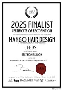 Mango hair design has been shortlisted as a finalist for the Best Hom salon award!!!